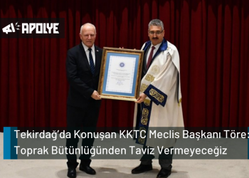 Tekirdağ’da Konuşan KKTC Meclis Başkanı Töre: Toprak Bütünlüğünden Taviz Vermeyeceğiz